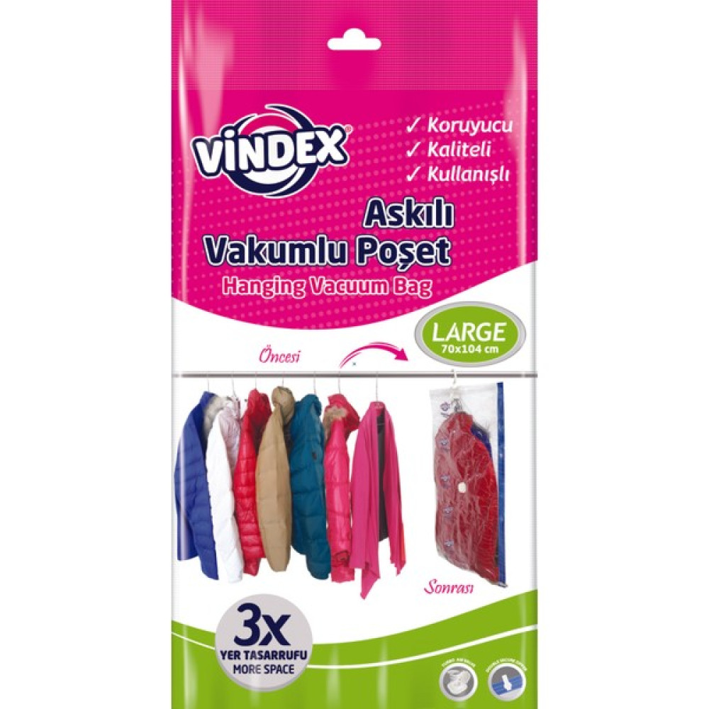 Vindex Vakumlu Poşet Large Askılı 70X104 Eşya Saklama / Düzenleme Fiyatı