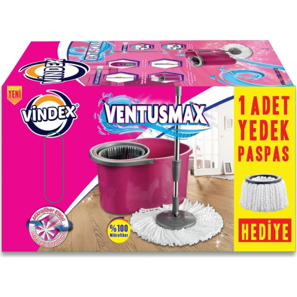 Vindex Ventusmax Temizlik Seti + 1 Adet Yedek Paspas Ev Temizliği Fiyatı