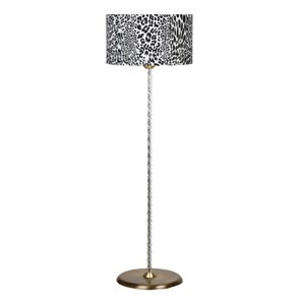 Vinner Glass Eskitme Detaylı Modern Cam Lambader - Leopar Desenli Lambader Fiyatı