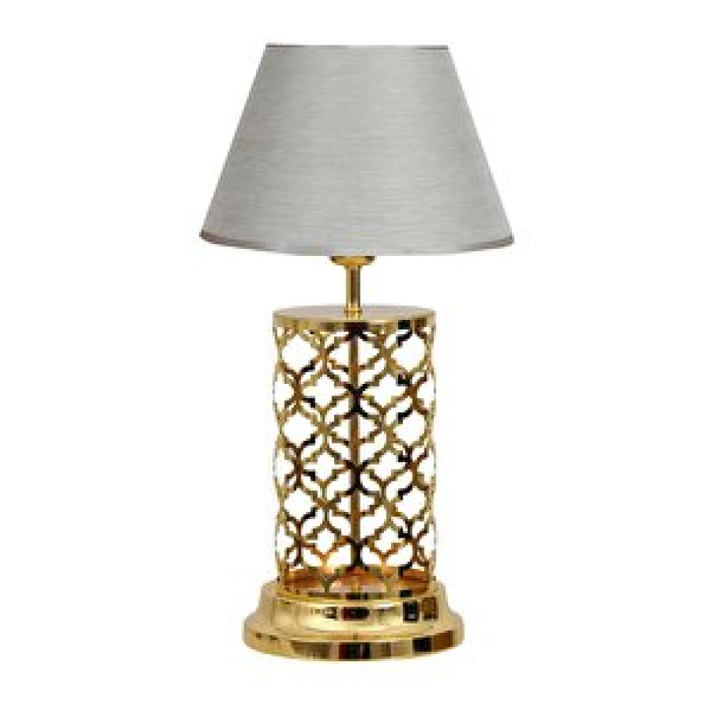 Vinner Laser 5701 Gold Kaplama Metal Abajur - Pre Gri Abajur Fiyatı
