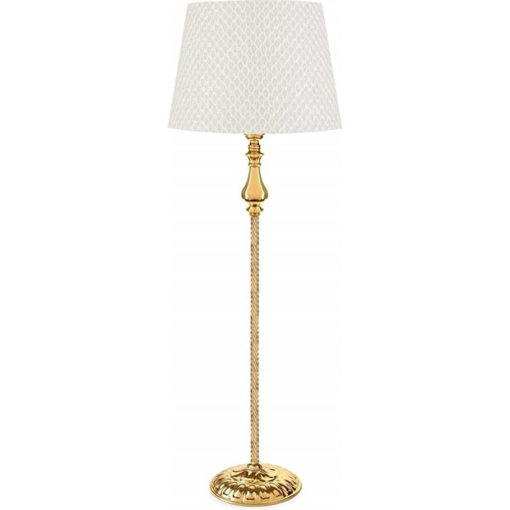 Vinner Lighting Sarı Kaplama Burgulu Metal Ayaklı Lambader - Beyaz Lambader Fiyatı
