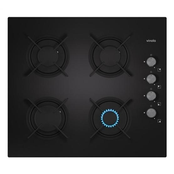 Vinola 6310-01 4 Gözlü Gazlı Cam Yüzeyli Ocak Siyah Ocaklar Fiyatı