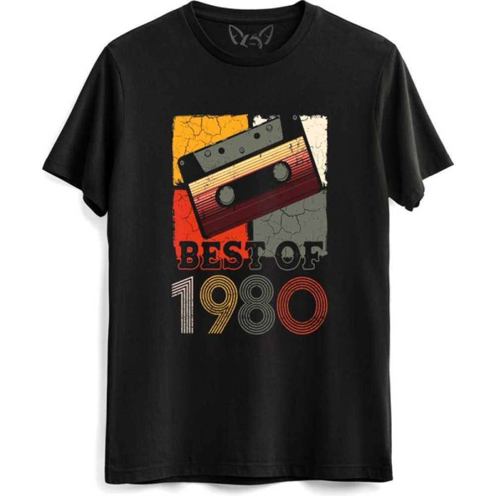 Vintage 1980 Best Of Siyah Tshirt Erkek T-shirt Fiyatı
