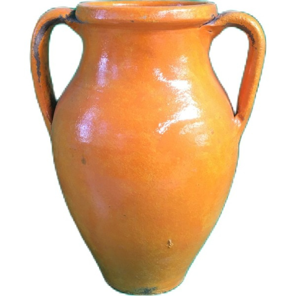 VintageArtCompany Dekoratif Toprak Turuncu Vazo Vazo Fiyatı