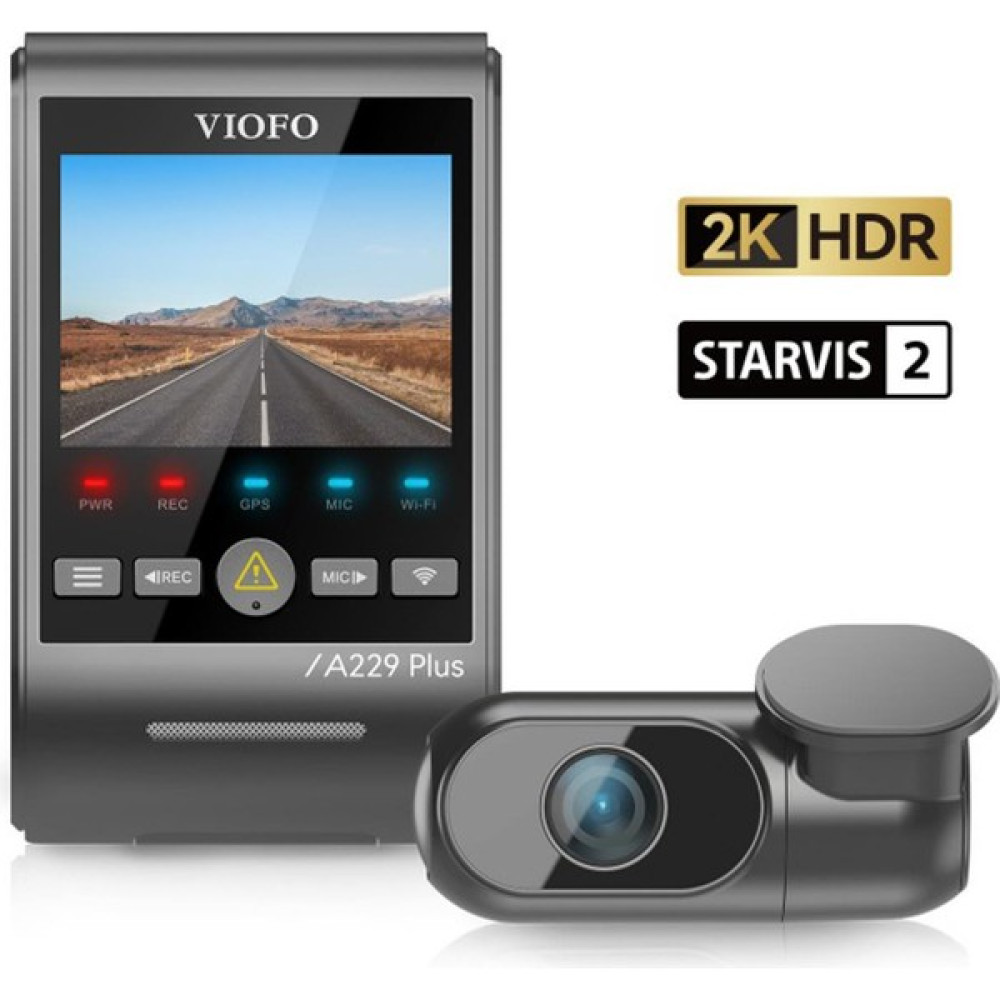 Viofo A229 Plus 2 Kameralı Ön+Arka 2k+2k Hdr Sony Starvis 2 Sensörlü Wi-Fi Gps'li Araç Kamerası Oto Görüntü Sistemleri Fiyatı
