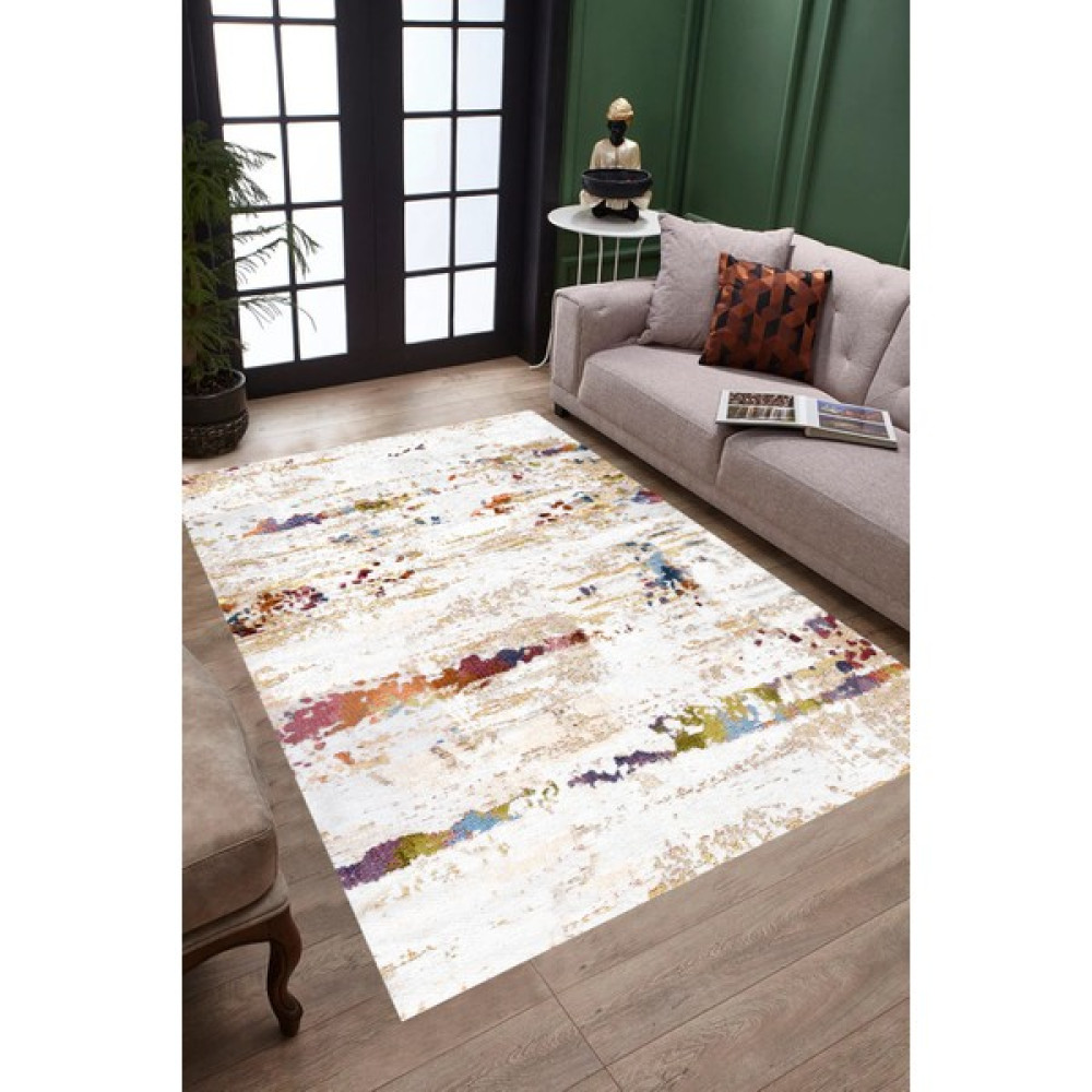 Viola Halı Dijital Baskılı Kaymaz Taban Yıkanabilir Salon Halısı Mutfak Halısı Koridor Halısı - 60 x 90 cm - Renkli Salon Halısı Fiyatı