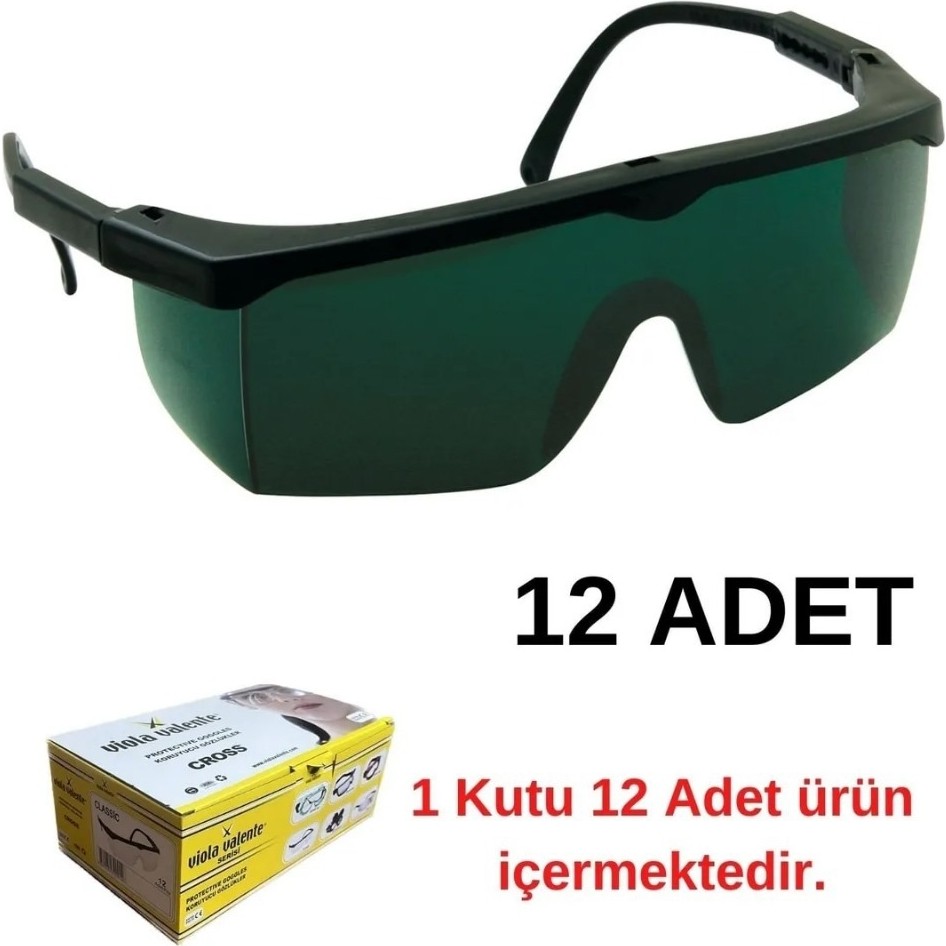 Viole Classic Lazer Kesim Döküm Kaynak Koruma Gözlüğü 12 Adet Güneş Gözlükleri Fiyatı