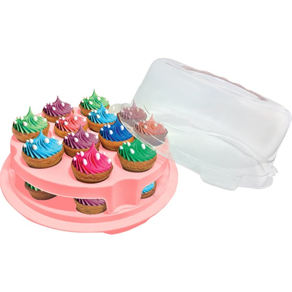 Violet House Yuvarlak Kapkek(cup kek) Fanusu- Muffin Kabı Saklama Kapları Fiyatı