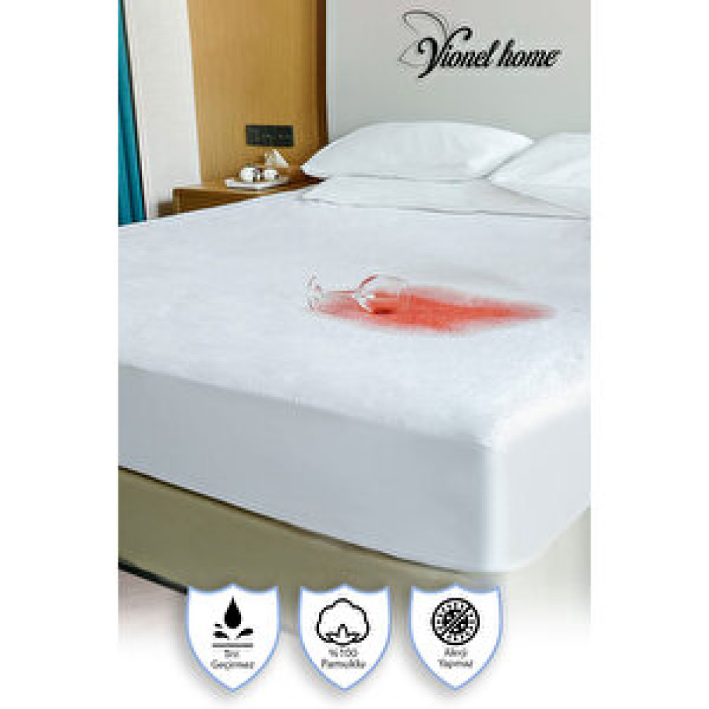 Vionel Home %100 Pamuk, Full Kenar Fitted Sıvı Geçirmez ,tek, Çift Kişilik Yatak Koruyucu Çarşaf Alez 150x200 cm Alez / Yatak Koruyucu Fiyatı
