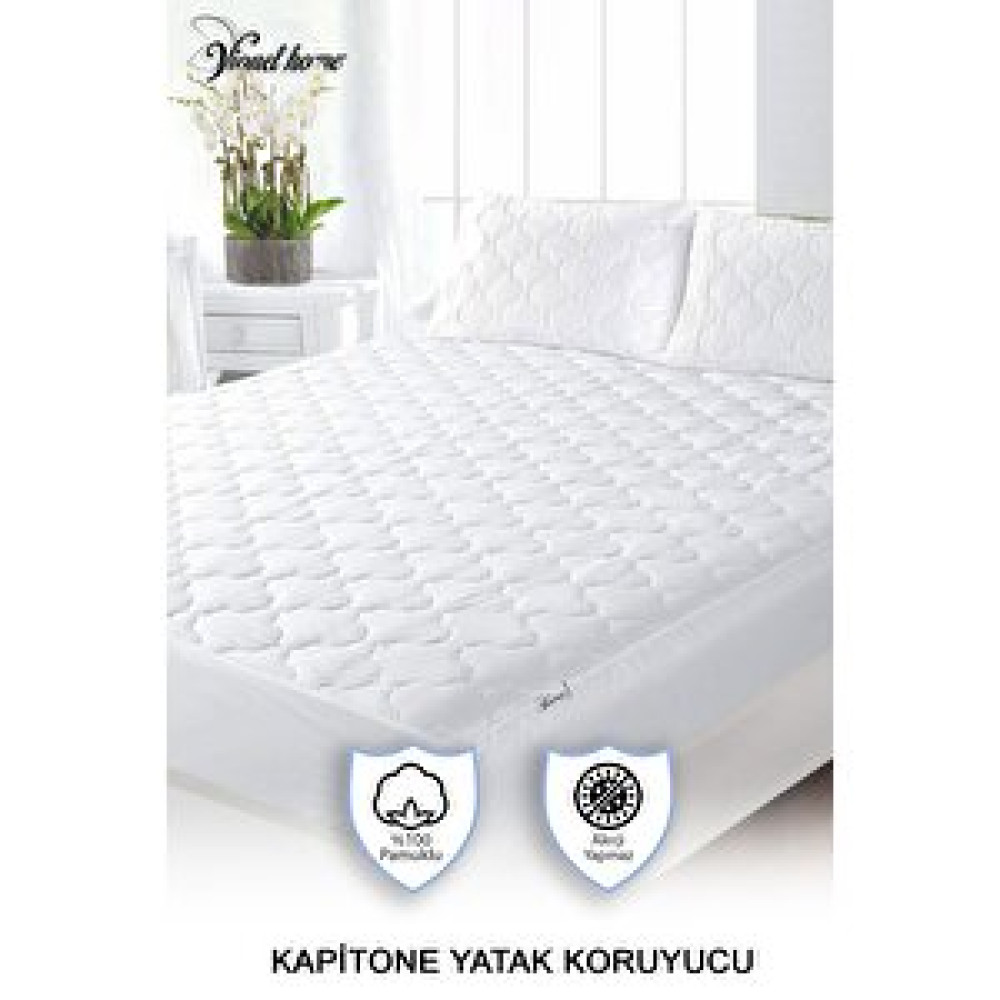 Vionel Home %100 Pamuk, Kapitone Yatak Koruyucu Çarşaf, Fitted Full Kenar, Elyaf Dolgulu, Tek Ve Çift Kişilik 150x200 cm Alez / Yatak Koruyucu Fiyatı
