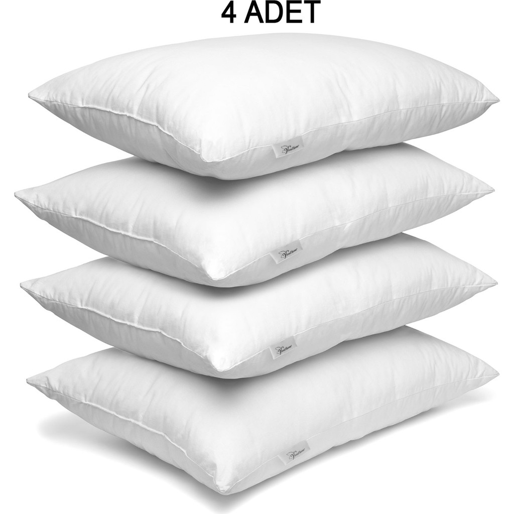 Vionel Home 4 Adet Ekonomik Yastık , Otel Yastığı, Boncuk Silikon 50 x 70 - 50 x 70 cm - Beyaz Yastık Kılıfı Fiyatı