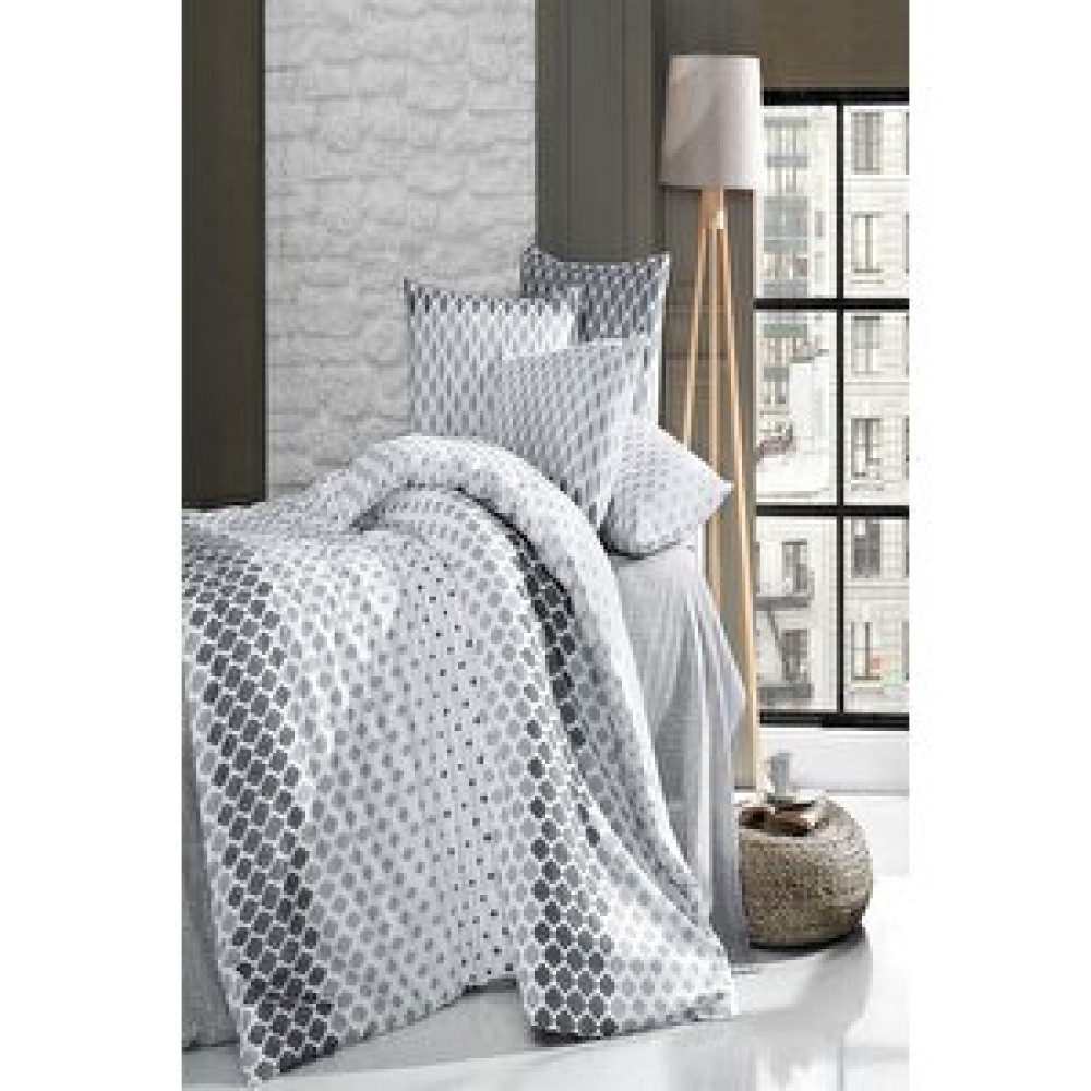 Vionel Home Çift Kişilik Nevresim Takımı Damla Desen Gri Rengi Nevresim Takımı Fiyatı
