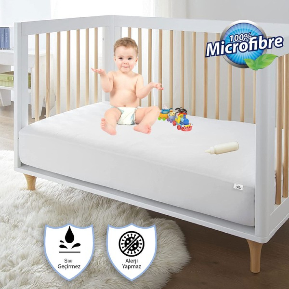Vionel Home Eko Mikro Full Kenar Fitted Sıvı Geçirmez Bebek ve Çocuk Yatak Koruyucu Alez 60 x 120 - Beyaz - 60 x 120 cm Alez / Yatak Koruyucu Fiyatı