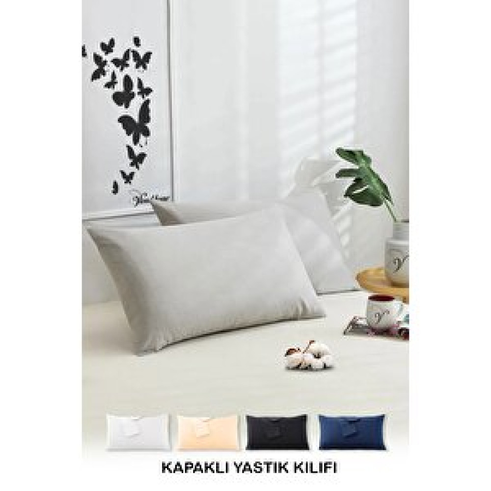 Vionel Home Pamuklu 2'li Yastık Kılıfı 50x70 Cm Düz Renk Gri Yastık Kılıfı Fiyatı
