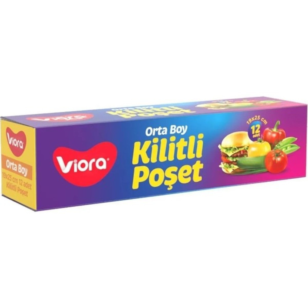 Viora 2li Set Orta Boy Çöp Torbası 15 Adet Kokulu 55X60 cm Kilitli Poşet, Kilitli Buzdolabı Poşeti 12 Adet Orta Boy 19X25 cm Oto Boyaları Fiyatı