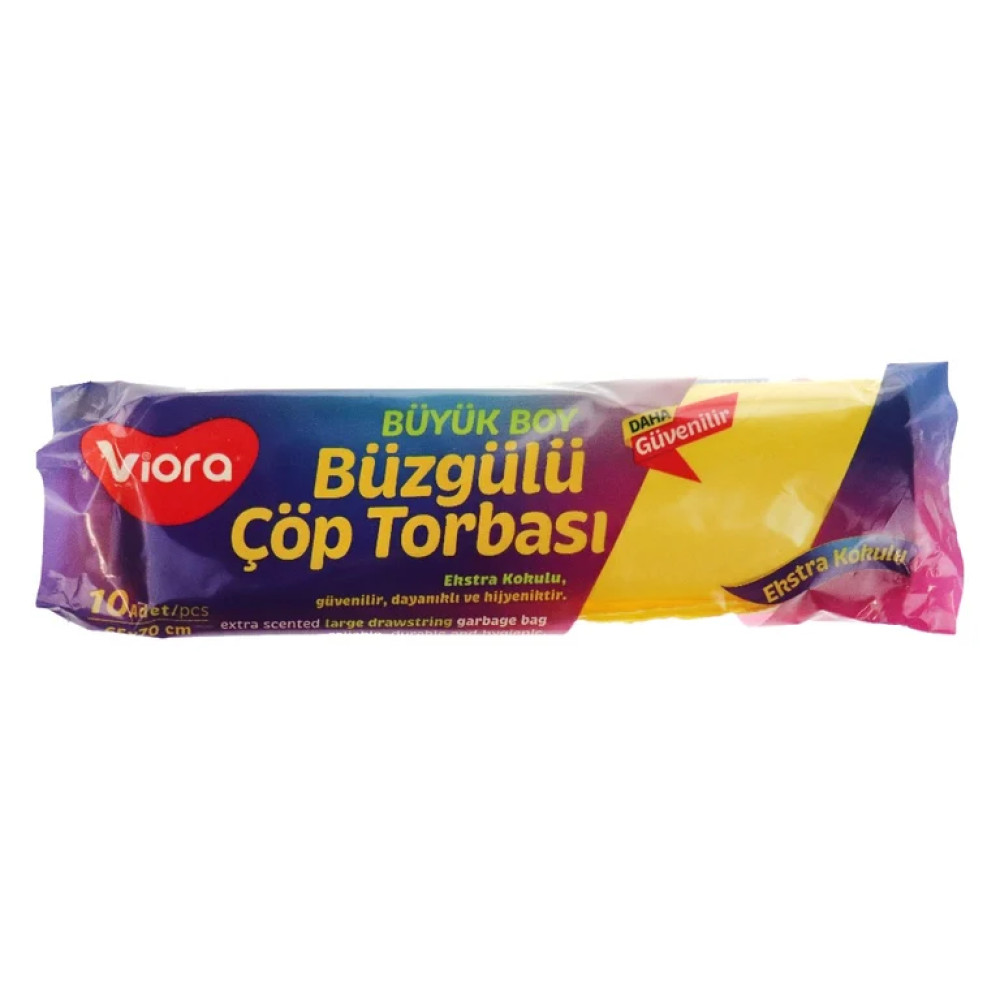 Viora Büyük Boy Büzgülü Çöp Poşeti 10 Lu Diğer Fiyatı