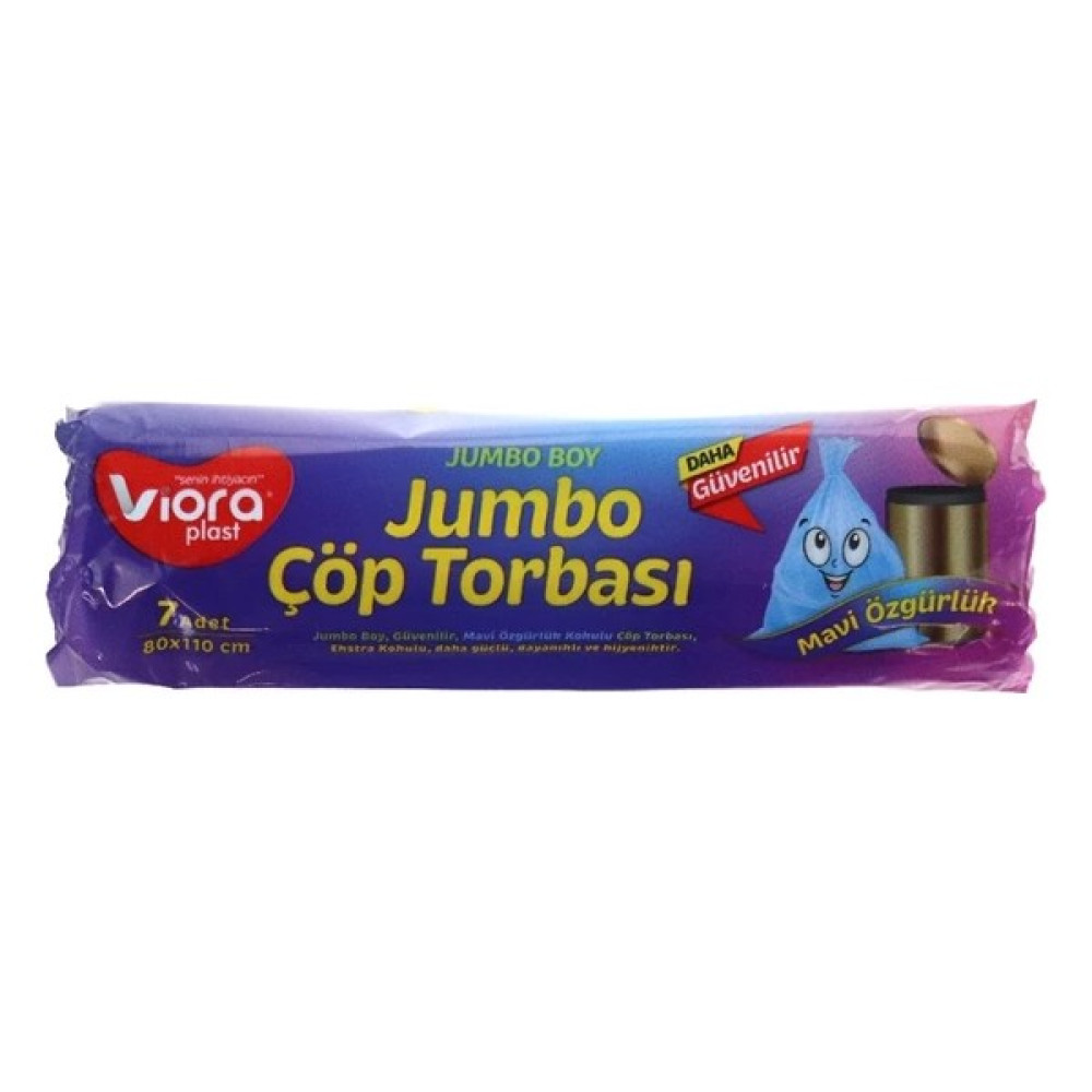 Vioraplast Jumbo Boy Çöp Torbası Mavi Özgürlük Kokulu 80X110 cm - 80 x 110 cm Oto Boyaları Fiyatı