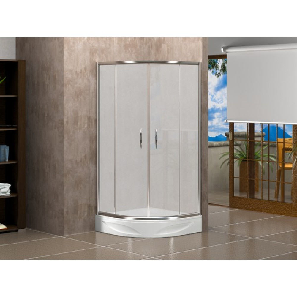 Viorre 4090 Ice 90x90 cm Duş Teknesi + 5 mm Cam Duşakabin Duşakabin Fiyatı
