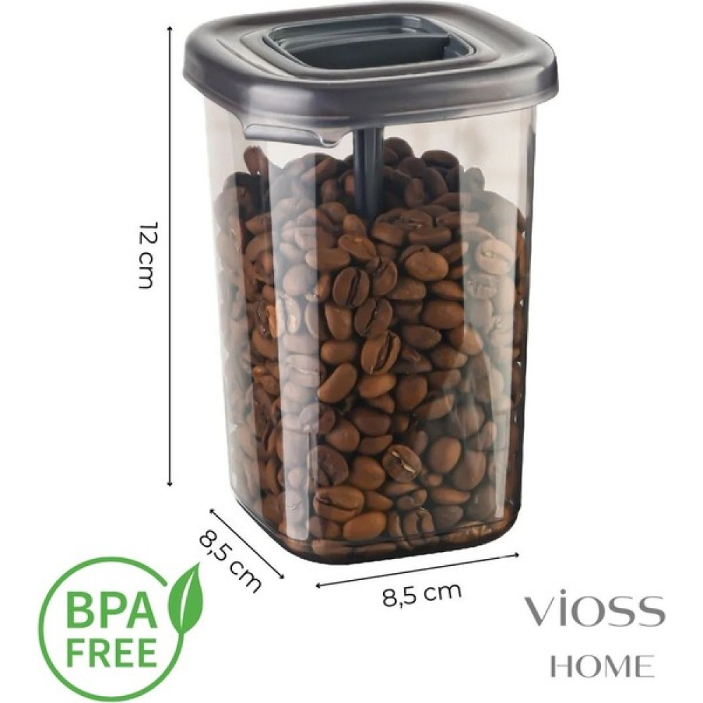 Vioss Home 12 Adet Etiketli ve Kilitlenebilir Kapaklı Kendinden Kaşıklı Baharatlık Seti 450ML Oto Boyaları Fiyatı