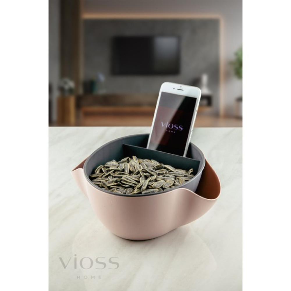 Vioss Home Telefon Standlı Hazneli Süzgeçli Meyvelik ve Çerezlik Mutfak Gereçleri Fiyatı