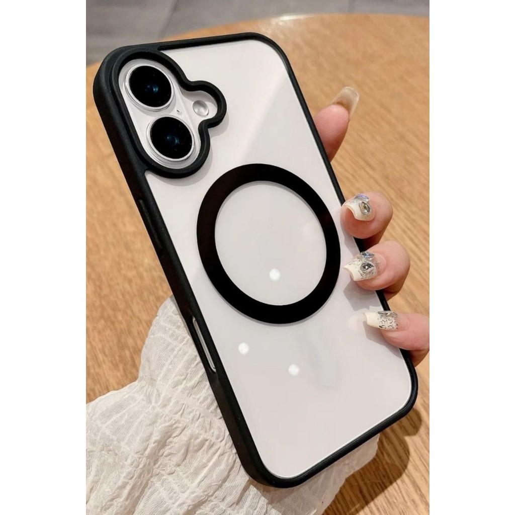 Vip Case Apple iPhone 16 Plus Uyumlu Magsafe Wireless Şarj Özellikli Silikon Kamera Çıkıntılı Rema Kılıf - Siyah Cep Telefonu Kılıfı Fiyatı