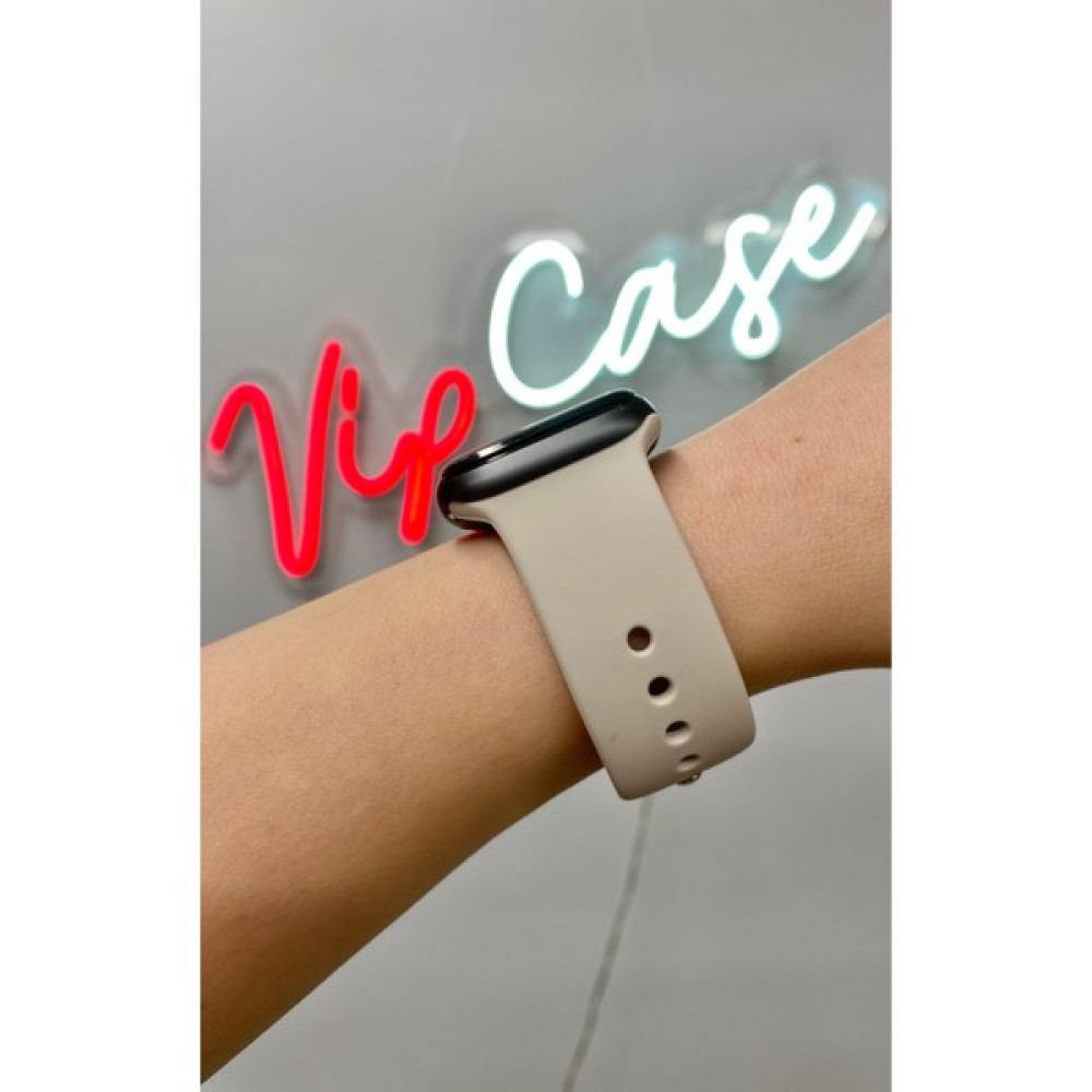 Vip Case Apple Watch Silikon Kordon 1/2/3/4/5/6/7/8/9/S E Serileri ile Uyumlu 38MM-40MM-41MM Uyumlu - Antik Beyaz Giyilebilir Teknoloji Aksesuarları Fiyatı
