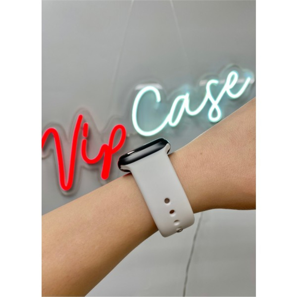 Vip Case Apple Watch Silikon Kordon 1/2/3/4/5/6/7/8/9/S E Serileri ile Uyumlu 38MM-40MM-41MM Uyumlu - Beyaz Giyilebilir Teknoloji Aksesuarları Fiyatı