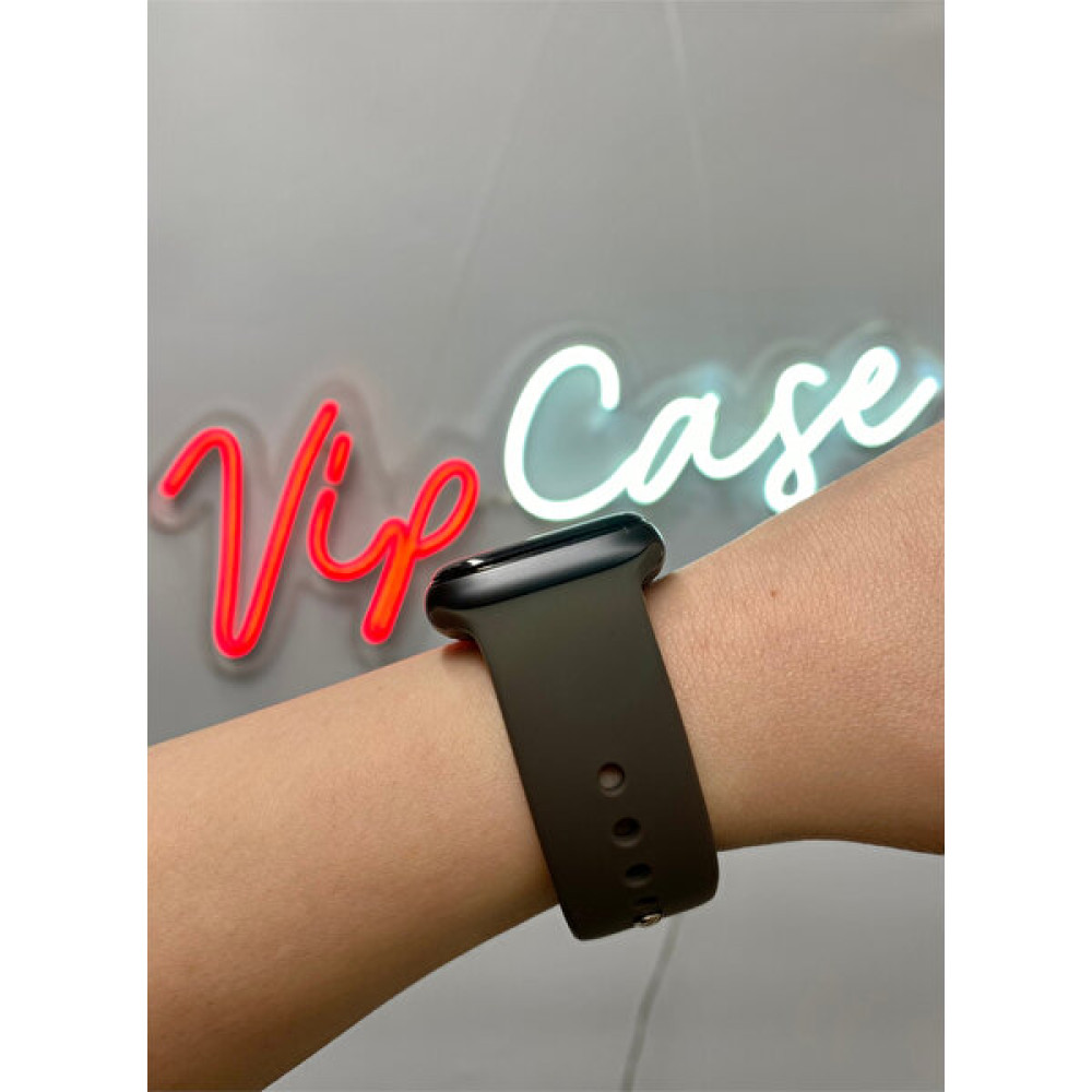 Vip Case Apple Watch Silikon Kordon 1/2/3/4/5/6/7/8/9/S E Serileri ile Uyumlu 38MM-40MM-41MM Uyumlu - Cocoa Giyilebilir Teknoloji Aksesuarları Fiyatı