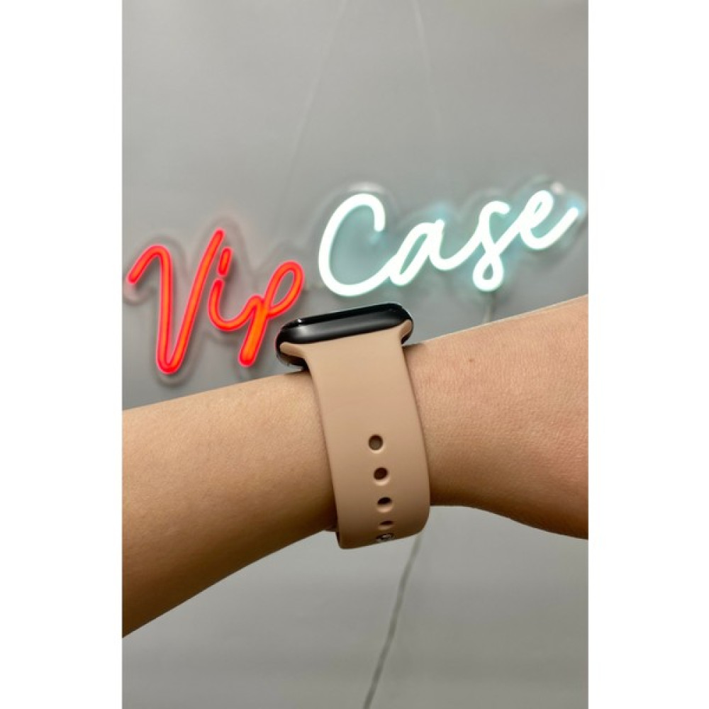 Vip Case Apple Watch Silikon Kordon 1/2/3/4/5/6/7/8/9/S E Serileri ile Uyumlu 38MM-40MM-41MM Uyumlu - Rose Gold Giyilebilir Teknoloji Aksesuarları Fiyatı