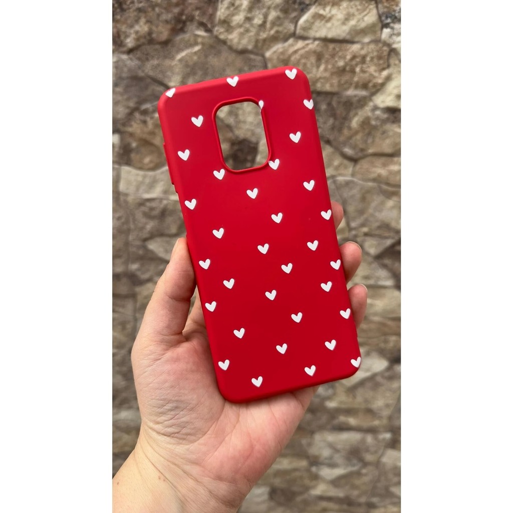 Vip Case Redmi Note 9 Pro/9s Uyumlu Mini Beyaz Kalp Desenli Silikon Darbe Emici Klasik Korumalı Rubber Kılıf - Redmi Note 9 Pro Diğer Fiyatı