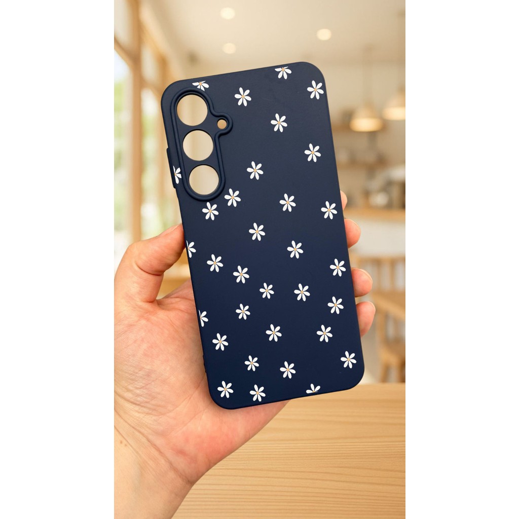 Vip Case Samsung Galaxy A55 -Mini Papatya Desenli Silikon Darbe Emici Klasik Korumalı Rubber Kılıf Diğer Fiyatı