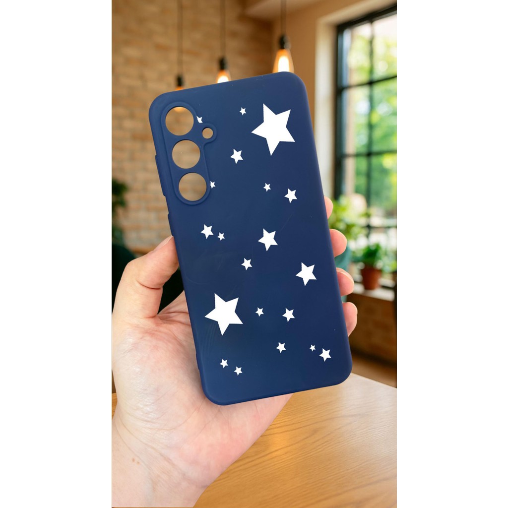 Vip Case Samsung Galaxy S24FE - Mini Yıldız Desenli Silikon Darbe Emici Klasik Korumalı Rubber Kılıf - Galaxy S24 FE Cep Telefonu Kılıfı Fiyatı