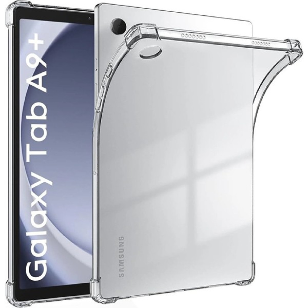 Vip Case Samsung Galaxy Tab A9+ Plus Tablet Kılıfı Köşe Korumalı Antishock Şeffaf Silikon SM-X210 / 11" - Galaxy Tab A9 Plus SM-X210 Tablet Kılıfı Fiyatı