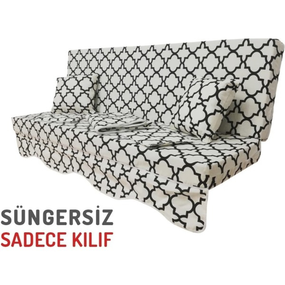 Vip Home Concept 3 Kişilik Süngersiz Bahçe Salıncak Minderi Kılıfı Alaçatı Bahçe Salıncağı Fiyatı