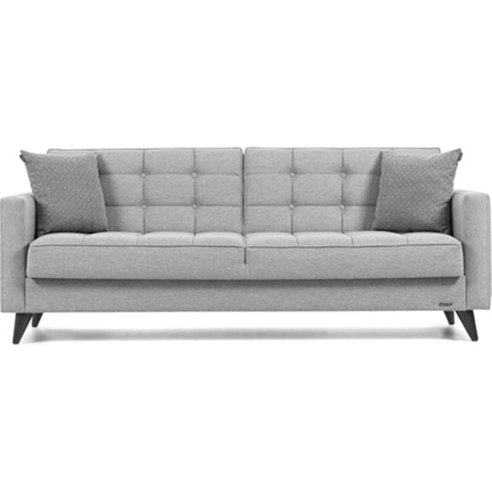 Vipa Home Vipa Orlando Yataklı Sandıklı Konforlu Üçlü Kanepe, Salon ve Oturma Odası Için, Gri - 301 - Siyah Kanepe & Çekyat Fiyatı
