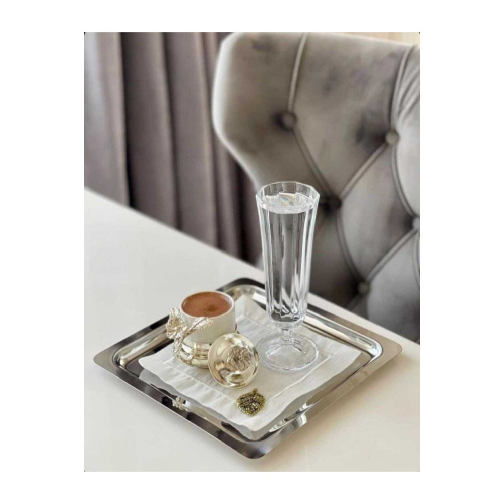Vipkitchen 6lı Kare Çay Kahve Servis Sunum Tepsisi Tepsiler / Fırın Kapları Fiyatı