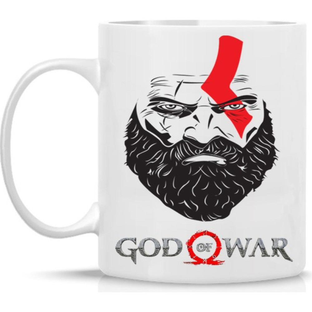 Virinora God Of War Kratos Baskılı Kupa Bardak - Beyaz - 300 ml Fincan / Bardak / Kahve Takımı Fiyatı