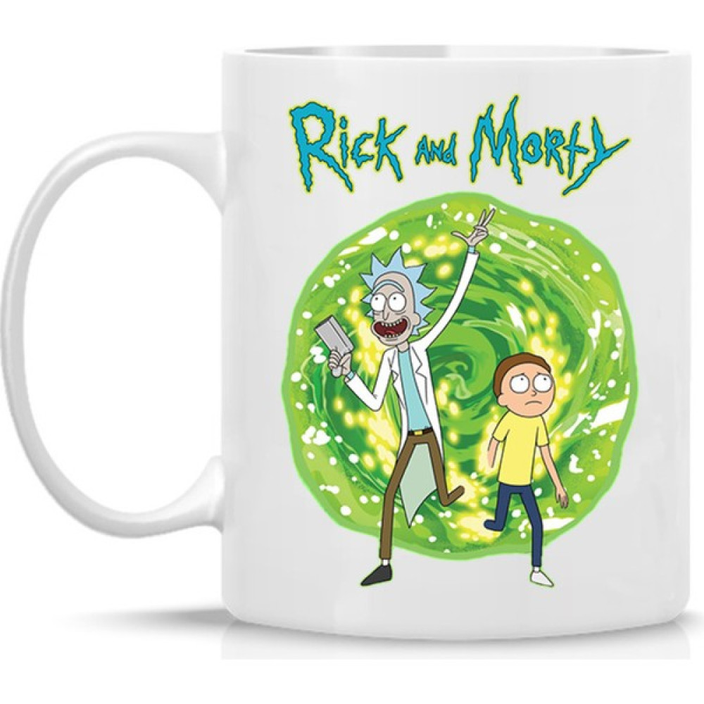 Virinora Rick And Morty Çizgi Dizi Baskılı Kupa Bardak - Beyaz - 300 ml Fincan / Bardak / Kahve Takımı Fiyatı