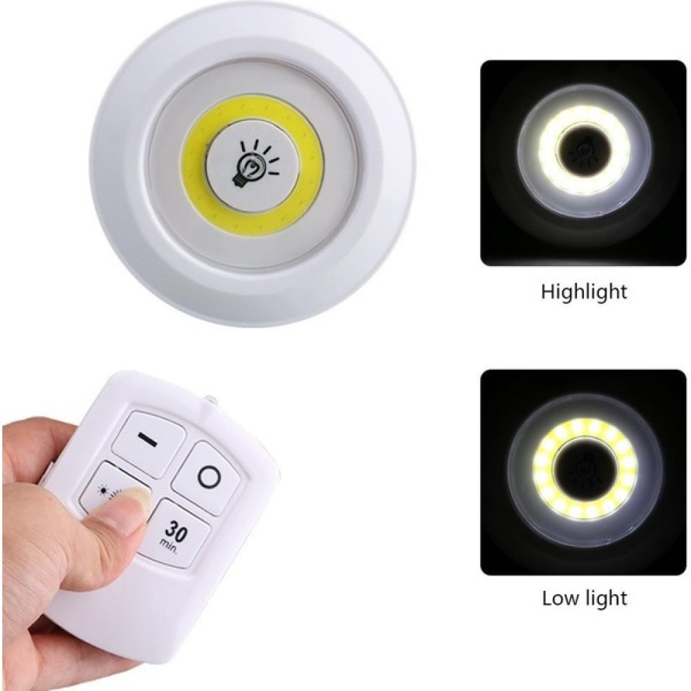 Virox Uzaktan Kumandalı Yapışkanlı 3&rsquo;lü LED Spot Lamba (0) Led Aydınlatmalar Fiyatı