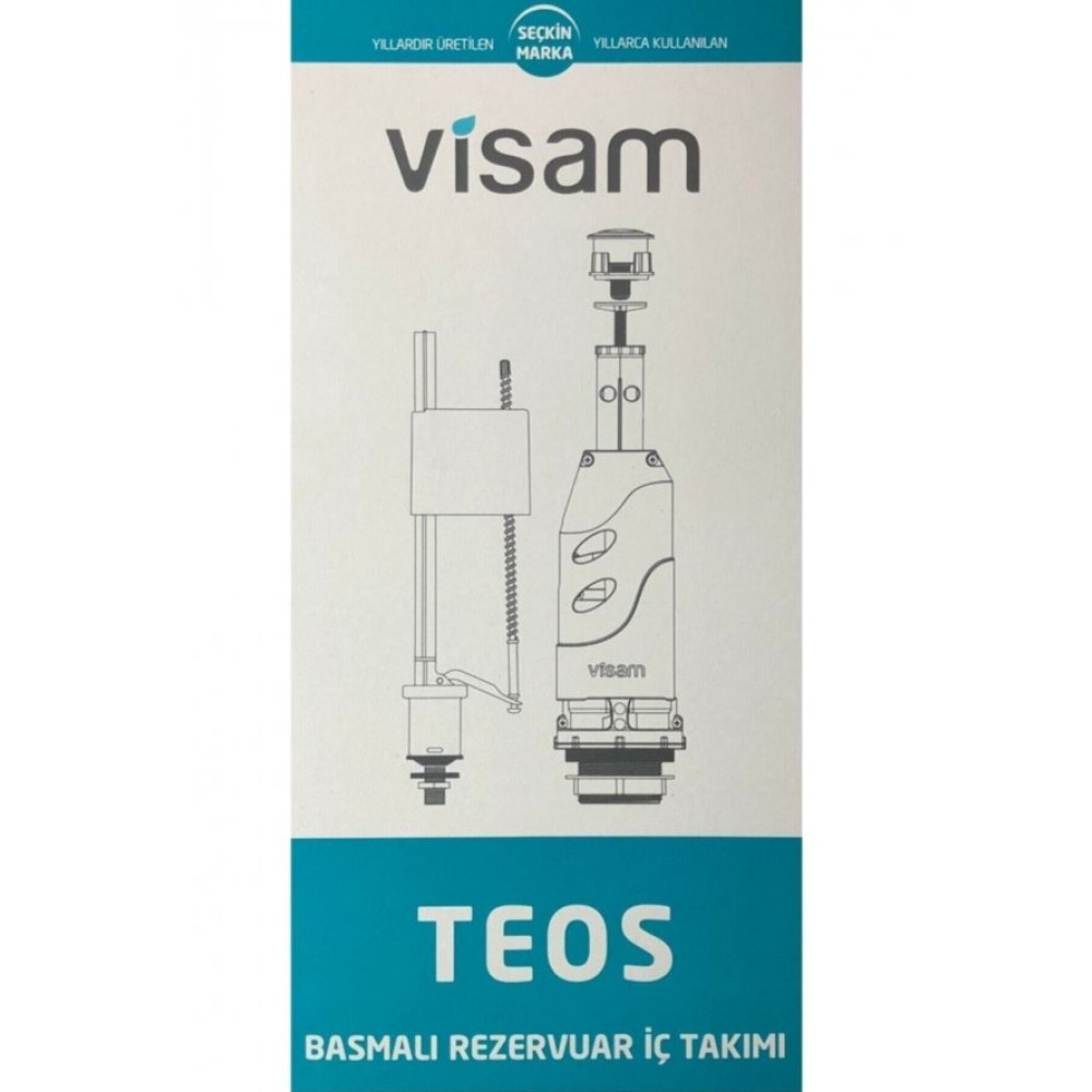 Visam Teos Basmali Klozet Rezervuar Ic Takimi Rezervuar Fiyatı
