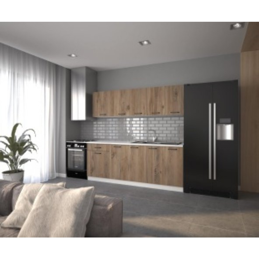 Visasconcept 220 Cm Anadolu Hazir Mutfak Dolabi Atlantik Cam Mutfak Dolabı / Mobilyası Fiyatı