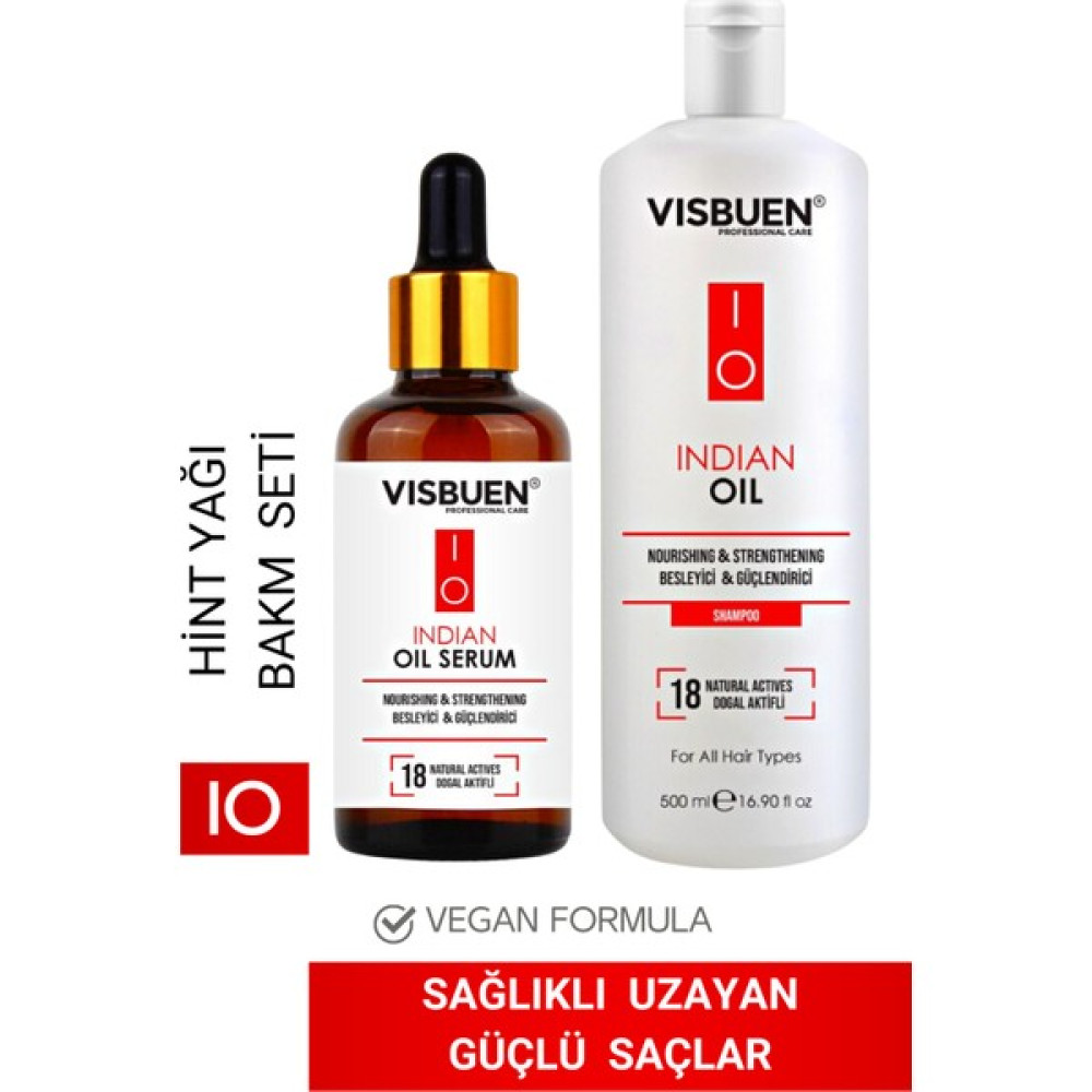 Visbuen Hint Yağı Hızlı Saç Uzatma ve Besleyici Güçlendirici Etkili Şampuan & Serum Seti Şampuan ve Saç Kremi Fiyatı