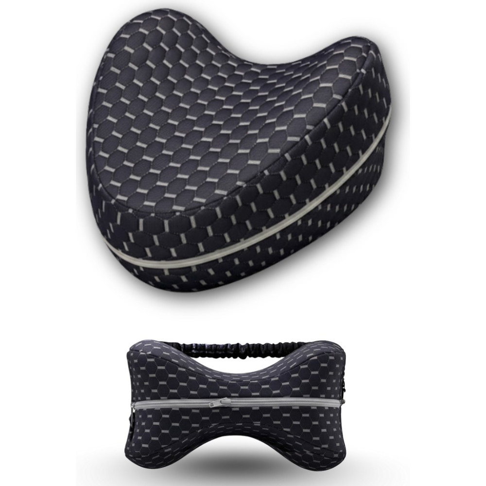 Visco Planet Ortopedik Bacak Arası Yan Yatış Yastığı Ergonomik Uyku Minderi Lastikli - 25 x 25 cm - Lacivert Yastık Fiyatı