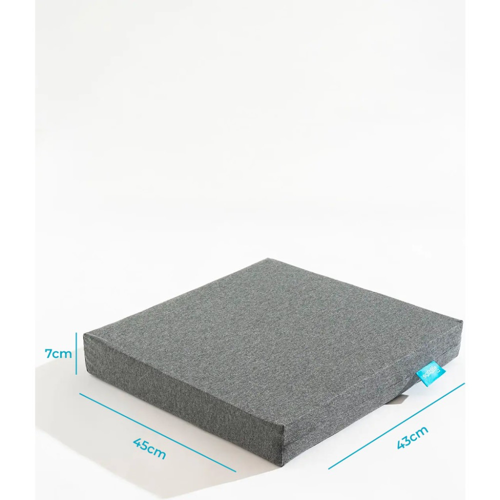 Visco Tekerlekli Sandalye Minderi Visko Kare Minder 45*43*7cm - 45 x 43 x 7 cm - Gri Standart Sandalye Fiyatı