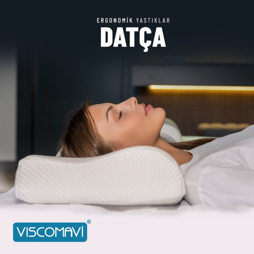 Viscomavi Datça Ortopedik Visco Yastık Ergonomik Hafızalı Visco Yastık - Beyaz - 31 x 47 cm Yastık Fiyatı