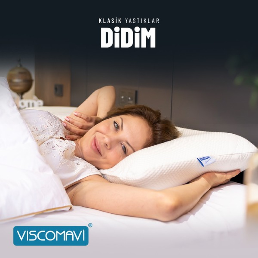 Viscomavi Didim Ortopedik Visco Yastık Klasik Hafızalı Visco Yastık - Beyaz - 40 x 60 cm Yastık Fiyatı