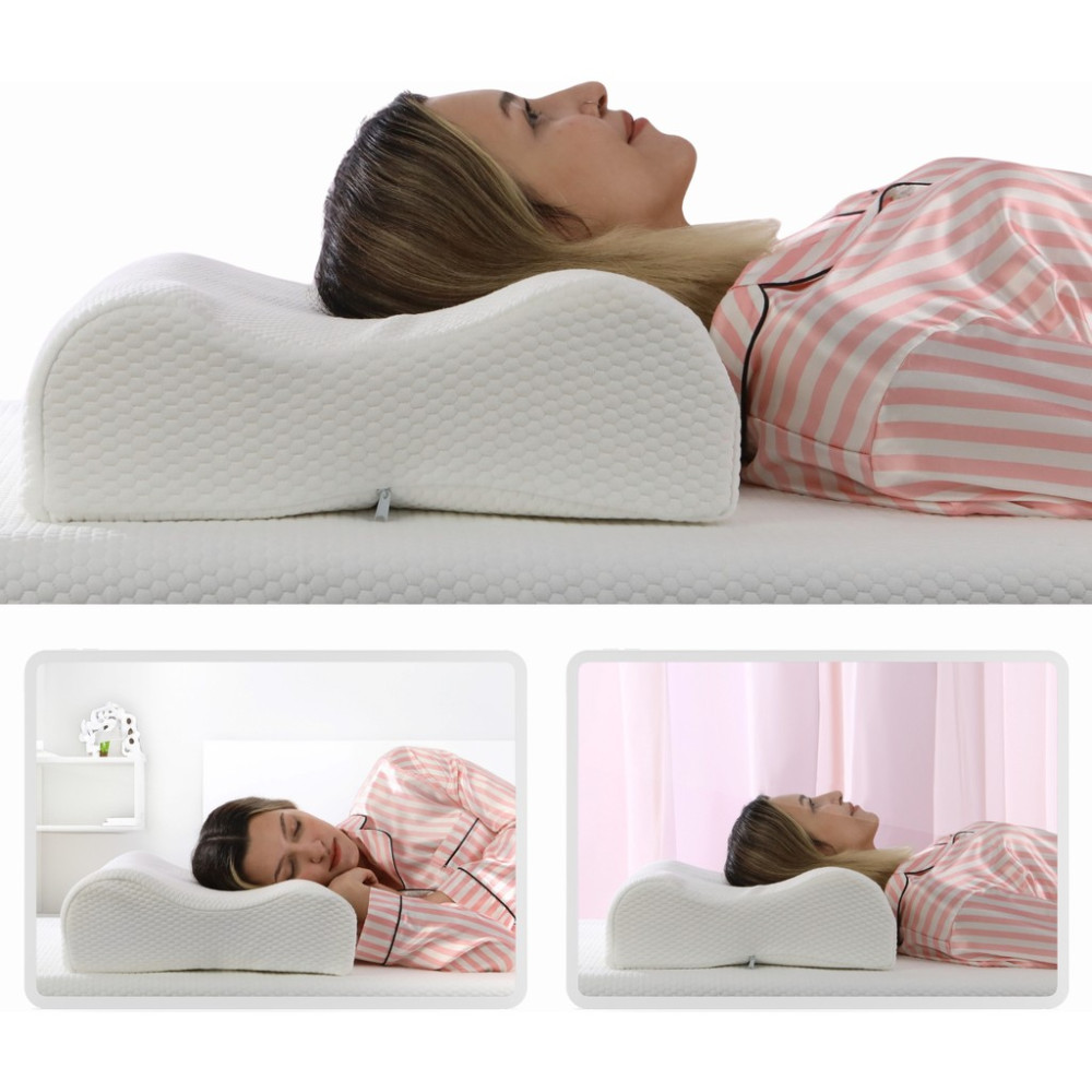 Viscomina Boyun Destekleyici Ortopedik Yastık 40 x 60 cm Beyaz Polyester Dış Materyal ile Rahat Uyku Yastık Fiyatı