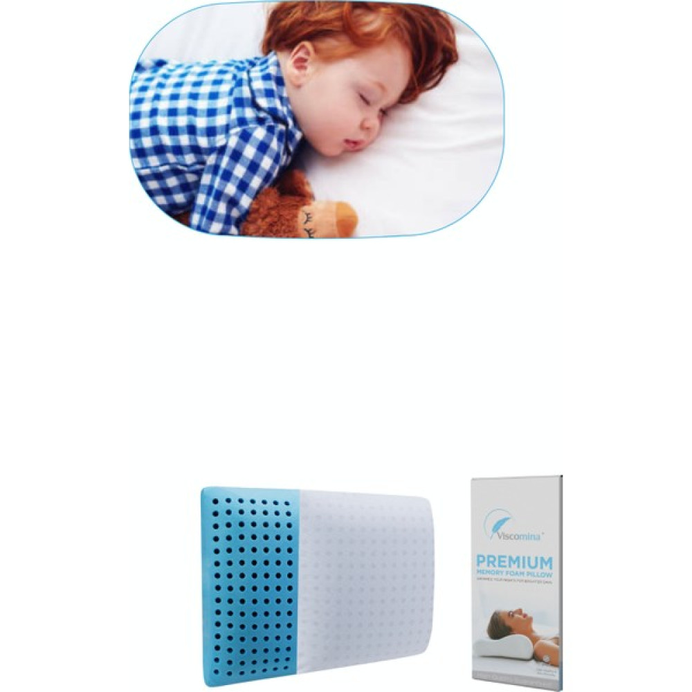 Viscomina Ortopedik Çocuk Yastığı Hava Kanalli Nesef Alabilen 0-9 Yas Uygun Cocuk Yastigi (Mor) - 60 x 40 cm - Mor Diğer Fiyatı