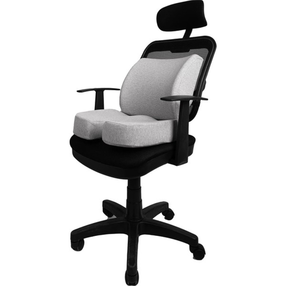 Viscomina Visco Takım Bel Minderi ve Cocix Oturma Minderi Ortopedik Takım - 28 x 29 cm - Gri Diğer Fiyatı