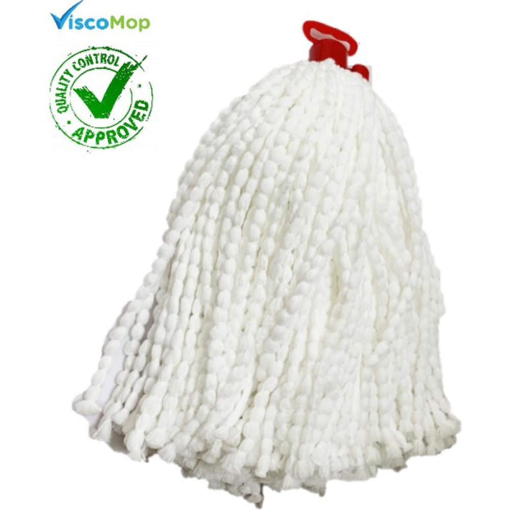 Viscomop Mikrofiber Boncuk Mop Yedek Başlık Ekonomik Paket 3'lü - Beyaz Temizlik Malzemeleri Fiyatı